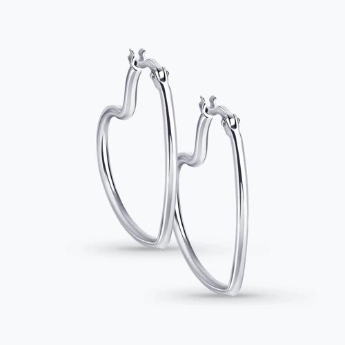 Серьги из серебра - видео на модели