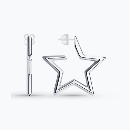 Серьги из серебра из серебро