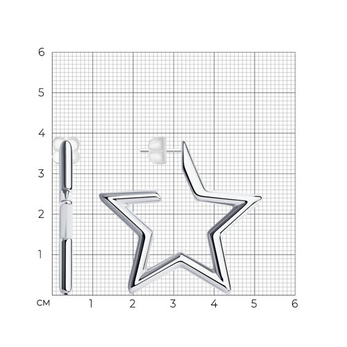 Серьги из серебра из серебро — вид 4