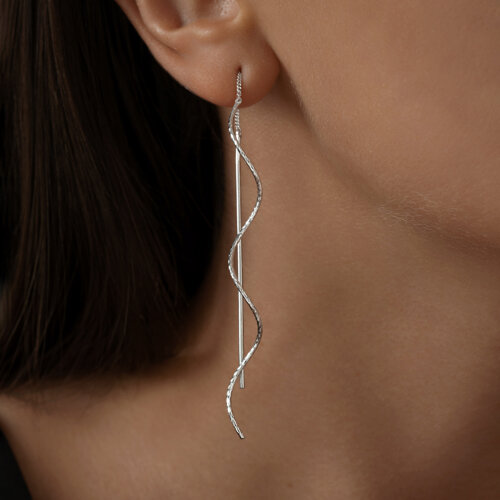 Серьги из серебра из серебро — вид 2