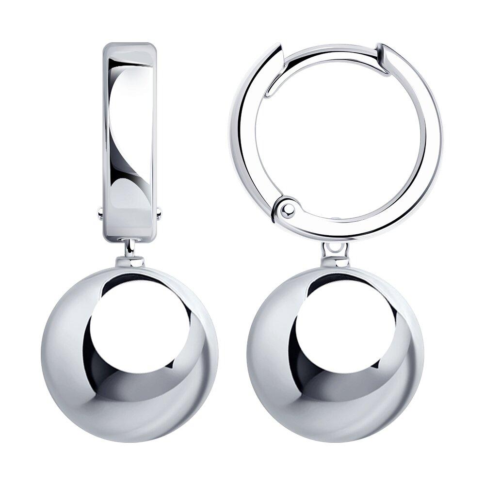 Серьги из серебра - видео на модели