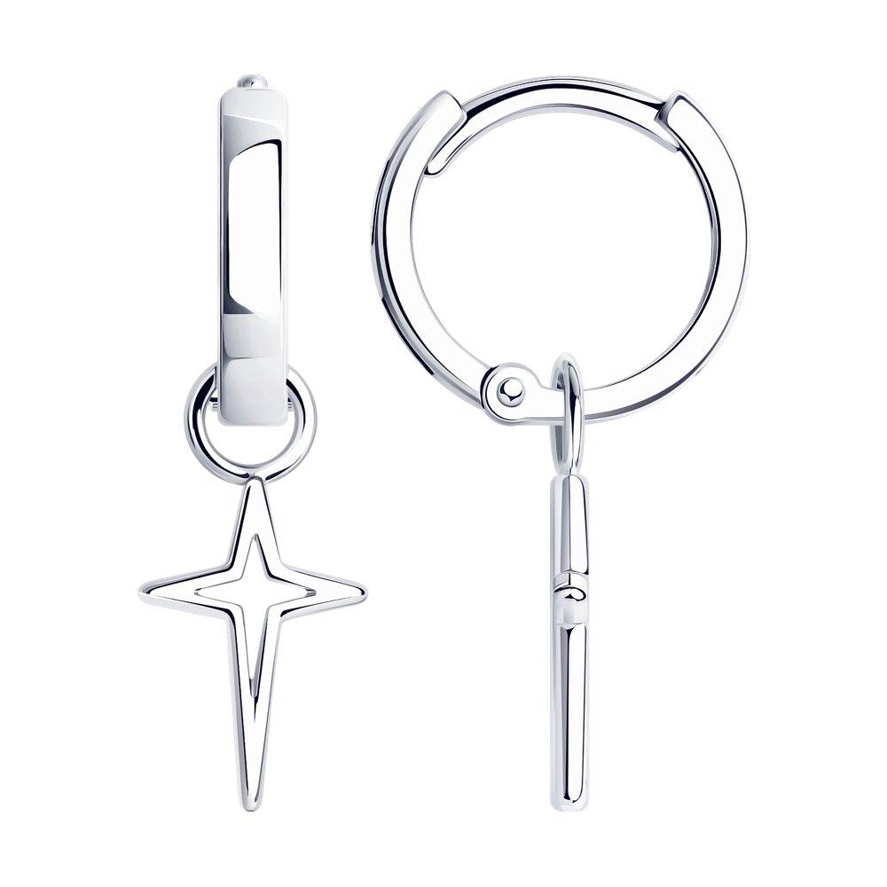 Серьги из серебра - видео на модели