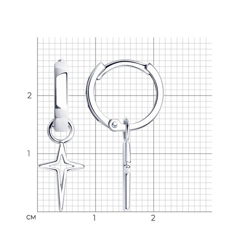 Серьги из серебра из серебро — вид 3