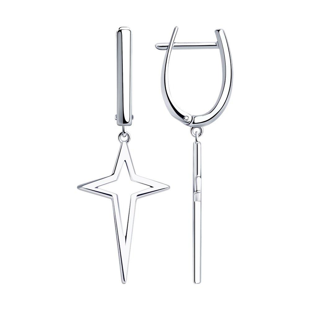 Серьги из серебра - видео на модели