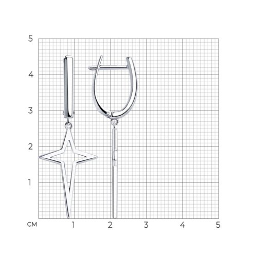 Серьги из серебра из серебро — вид 4