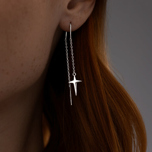 Серьги из серебра из серебро — вид 2