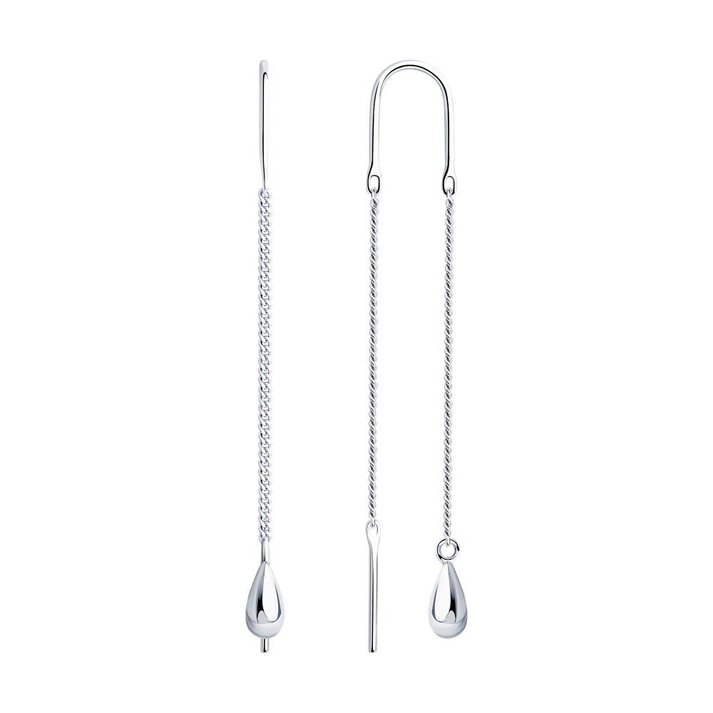 Серьги из серебра - видео на модели