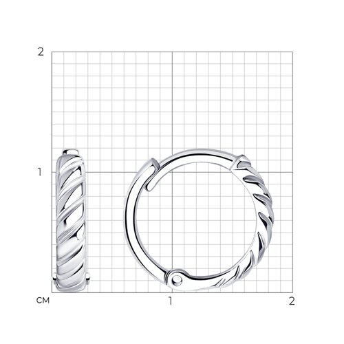 Серьги из серебра из серебро — вид 4
