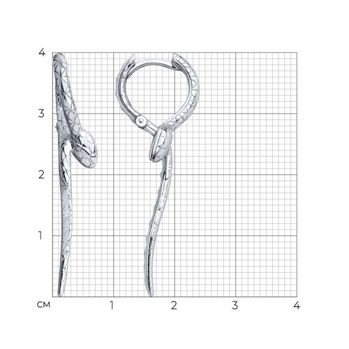 Серьги из серебра из серебро — вид 3