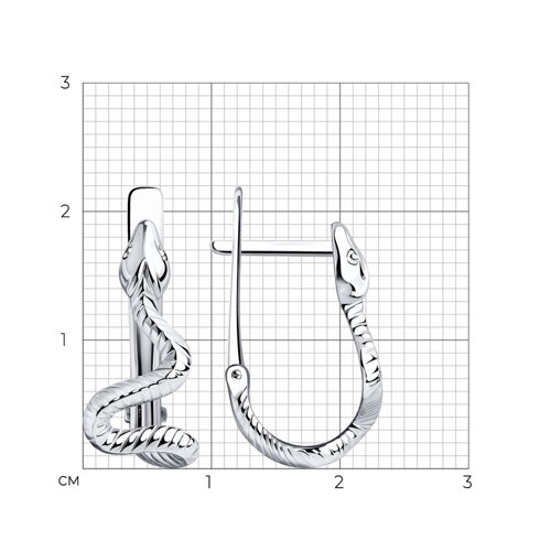 Серьги из серебра из серебро — вид 4