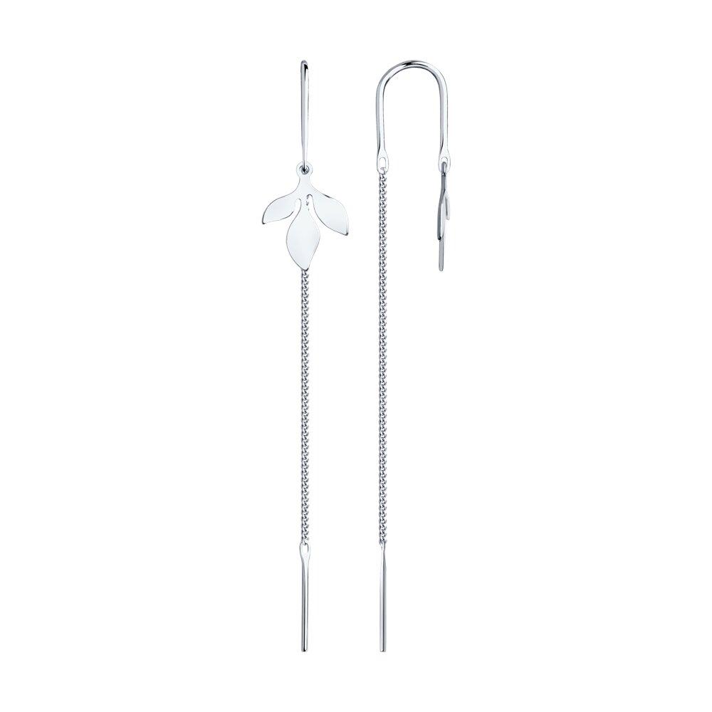 Серьги из серебра - видео на модели