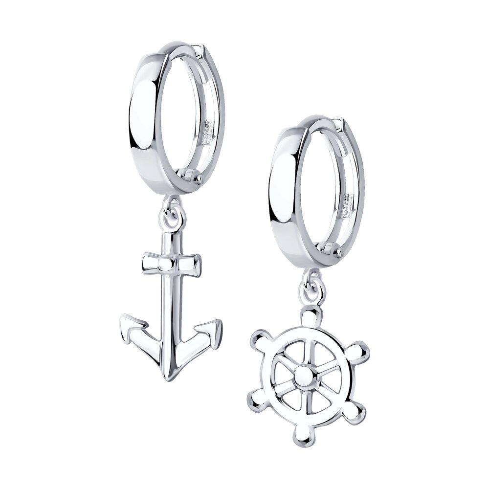 Серьги из серебра - видео на модели