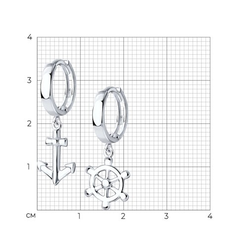 Серьги из серебра из серебро — вид 4