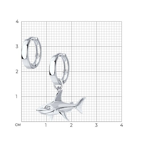 Серьги из серебра из серебро — вид 3