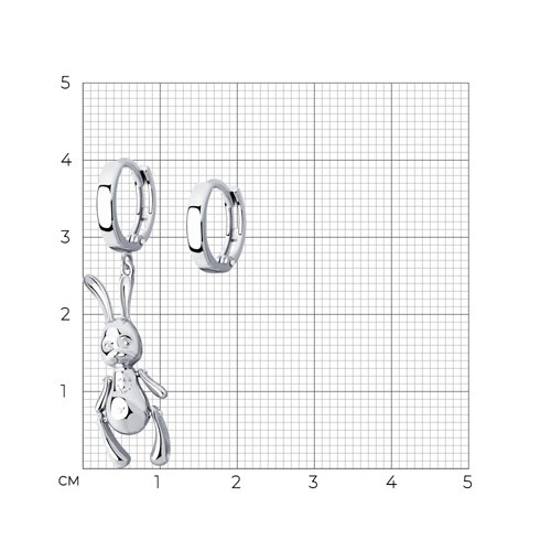 Серьги из серебра из серебро — вид 4