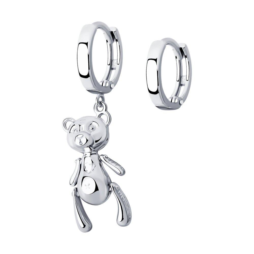 Серьги из серебра - видео на модели