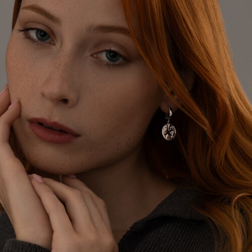 серьги из серебро — вид 3