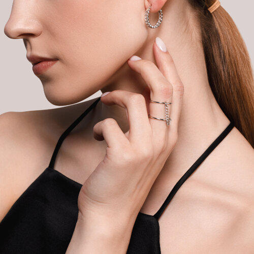 Серьги из серебра из серебро — вид 2