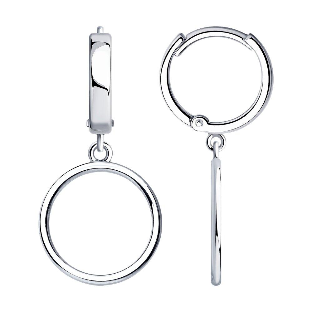 Серьги из серебра - видео на модели