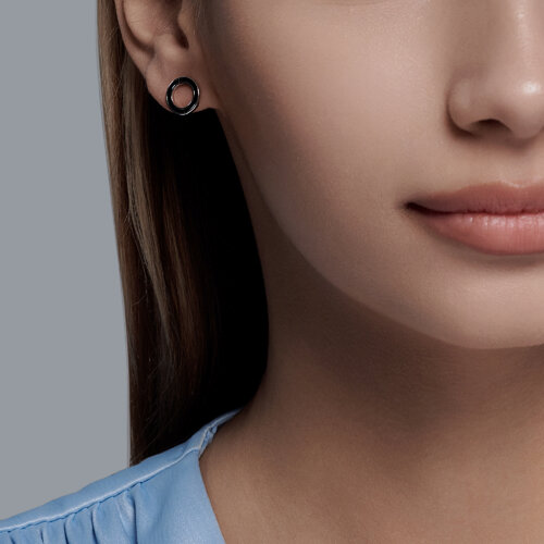 Серьги из серебра с эмалью из серебро — вид 3