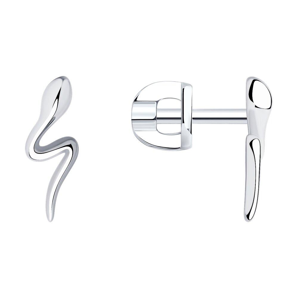 Серьги из серебра - видео на модели