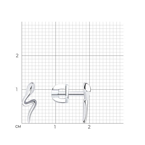 Серьги из серебра из серебро — вид 4