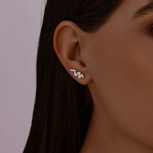 серьги из серебро — вид 2