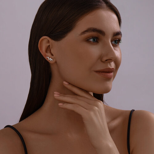 серьги из серебро — вид 3