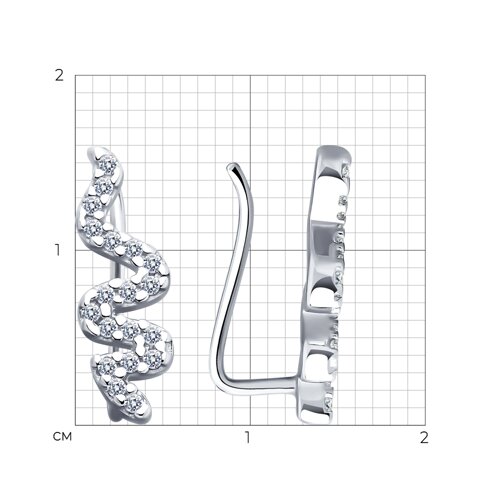 серьги из серебро — вид 4