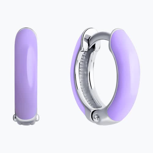 Серьги из серебра с эмалью из серебро — вид 2