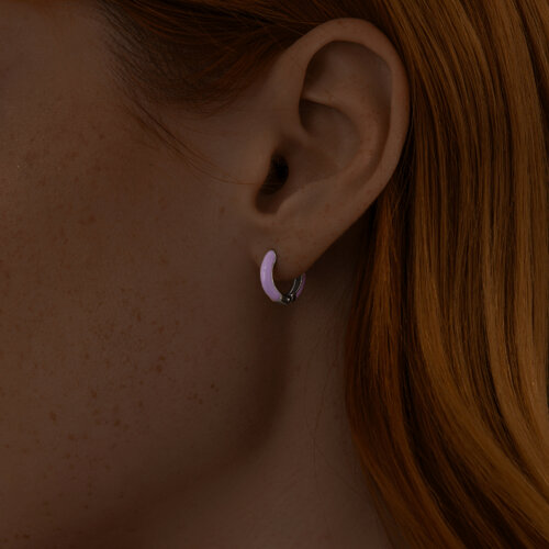 Серьги из серебра с эмалью из серебро — вид 3