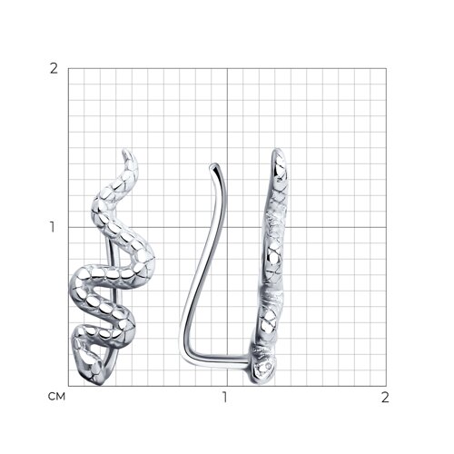 Серьги из серебра из серебро — вид 4