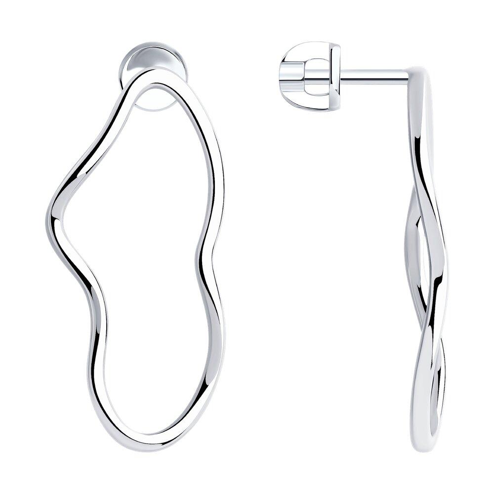 Серьги из серебра - видео на модели