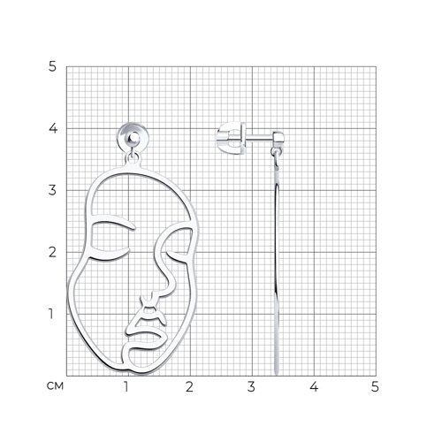 Серьги из серебра из серебро — вид 4