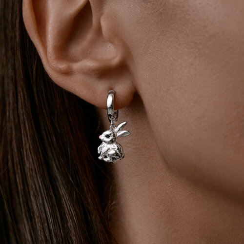 Серьги из серебра с эмалью из серебро — вид 2