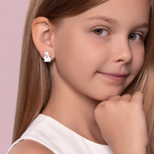 Серьги из серебра с эмалью из серебро — вид 2