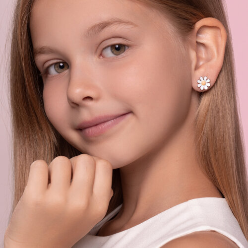 Серьги из серебра с эмалью из серебро — вид 3