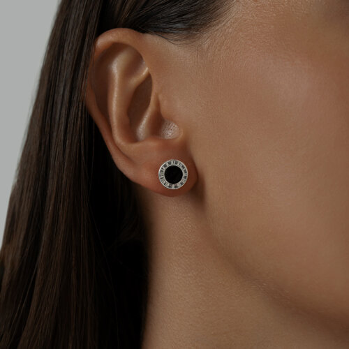 Серьги из серебра с эмалью из серебро — вид 2