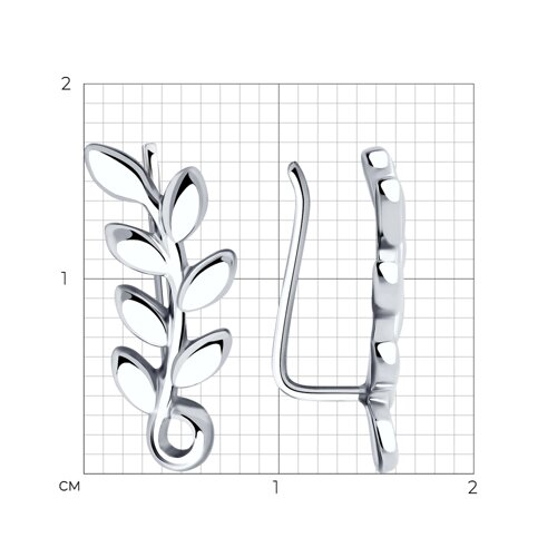 Серьги из серебра из серебро — вид 3