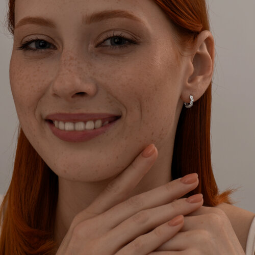 серьги из серебро — вид 3