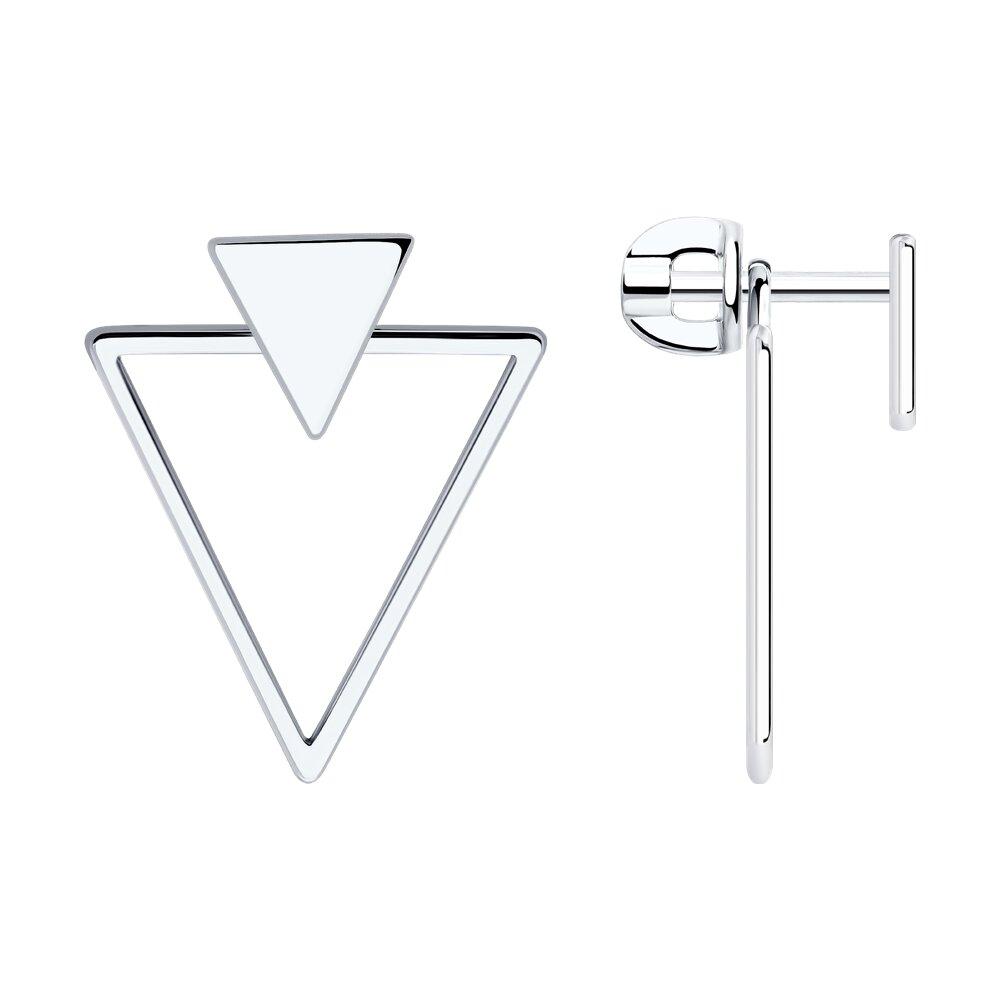 Серьги из серебра - видео на модели