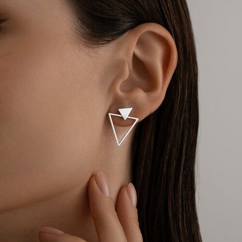 Серьги из серебра из серебро — вид 2