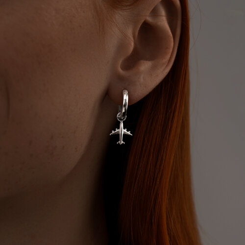 Серьги из серебра с эмалью из серебро — вид 3