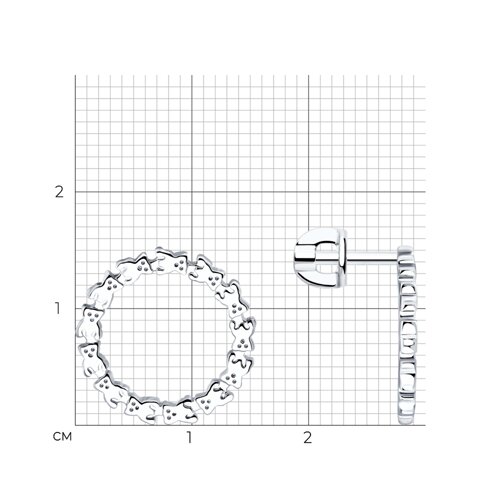 Серьги из серебра из серебро — вид 4