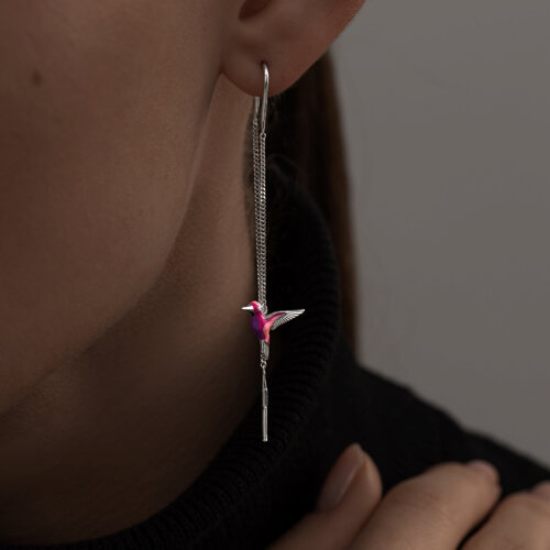 серьги из серебро — вид 3