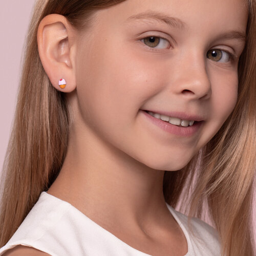 Серьги из серебра с эмалью из серебро — вид 3