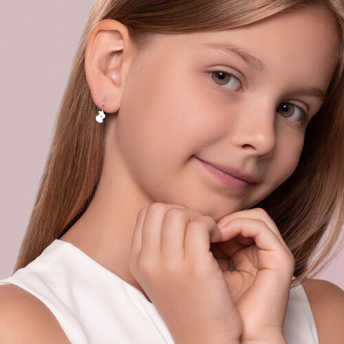 Серьги из серебра с эмалью из серебро — вид 3