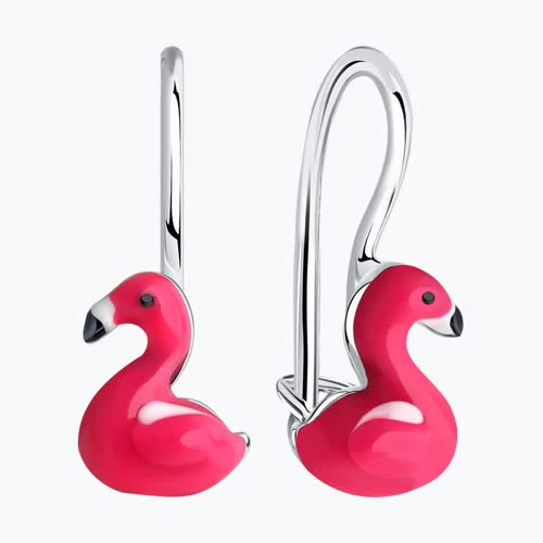 Серьги из серебра с эмалью из серебро — вид 2