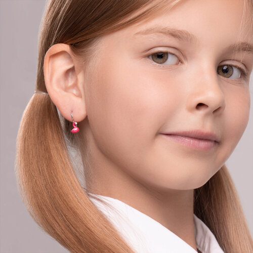 Серьги из серебра с эмалью из серебро — вид 3