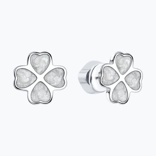 Серьги из серебра с эмалью из серебро — вид 2